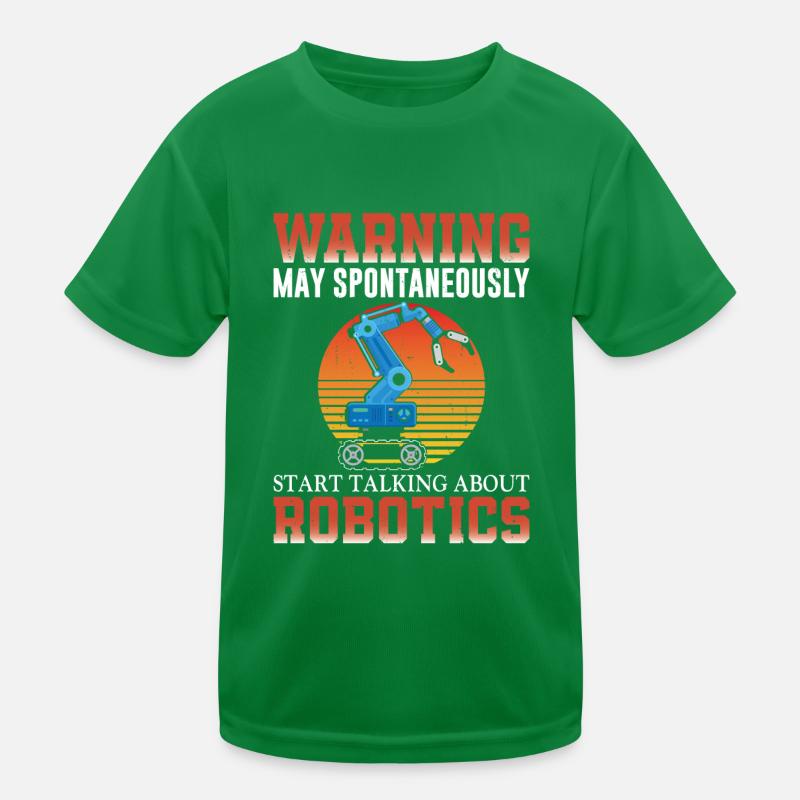 Robot Robotics Engineer Retro Kinder Funktions-T-Shirt