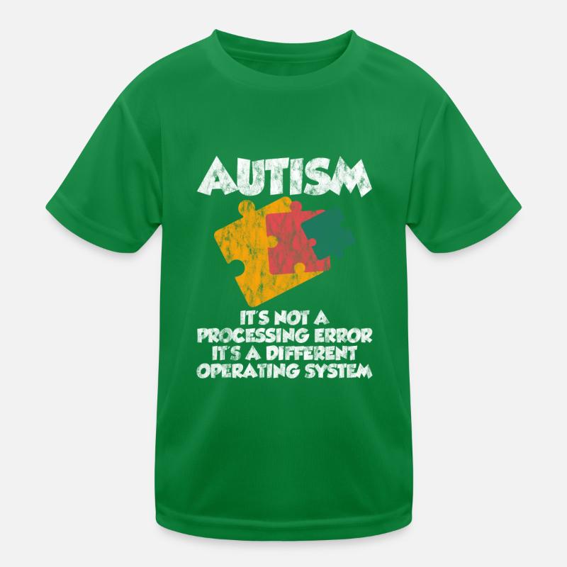Autism, It's A Different Operating System 3 Kids Functional T-Shirt