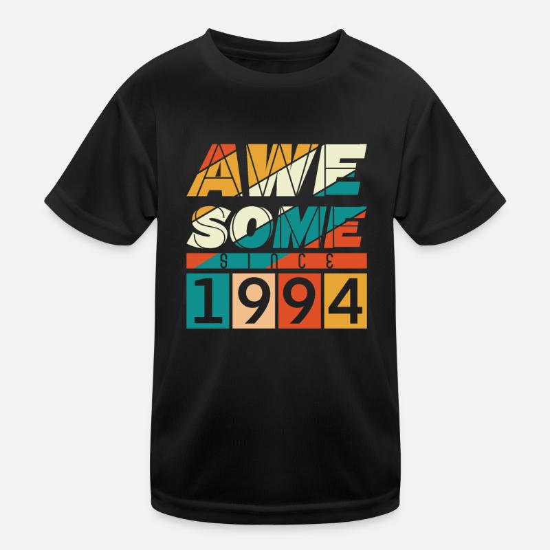 1994 Né Anniversaire Année de naissance millésime T-shirt sport Enfant