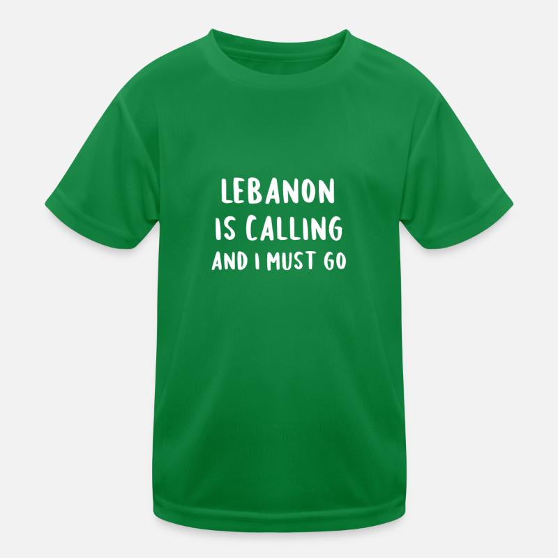 Der Libanon ruft und ich muss gehen Kinder Funktions-T-Shirt
