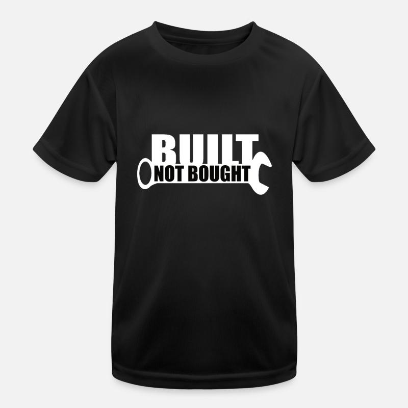 Built Not Bought Wrench Tuning Kids Functional T-Shirt