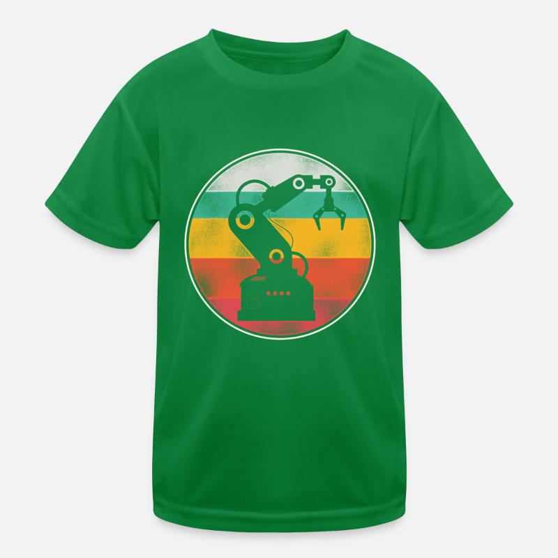 Robot Robotics Engineer Retro Kinder Funktions-T-Shirt