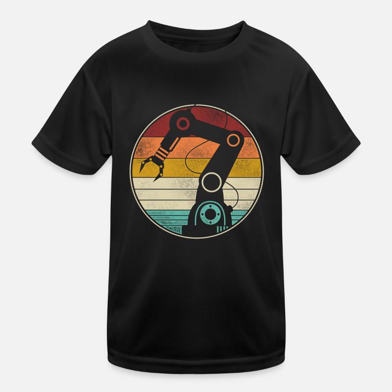 Robot Robotics Engineer Retro Kinder Funktions-T-Shirt
