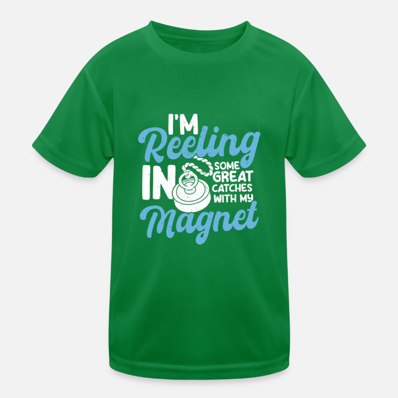 Magnetfischen Kinder Funktions-T-Shirt
