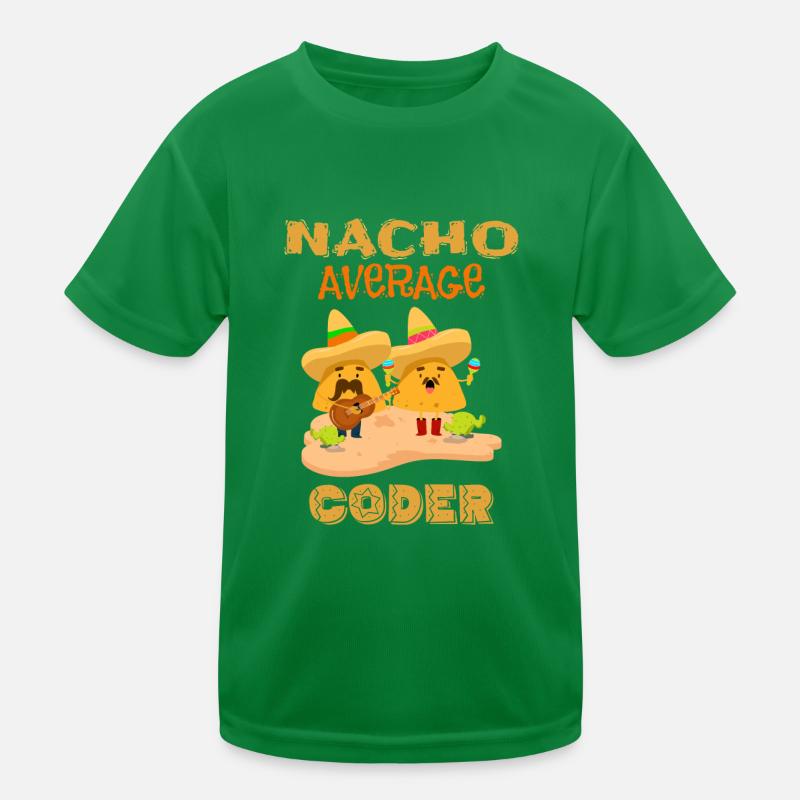 Nacho Durchschnittlicher Programmierer Lustige Codierung Humor Witz Spruch Kinder Funktions-T-Shirt