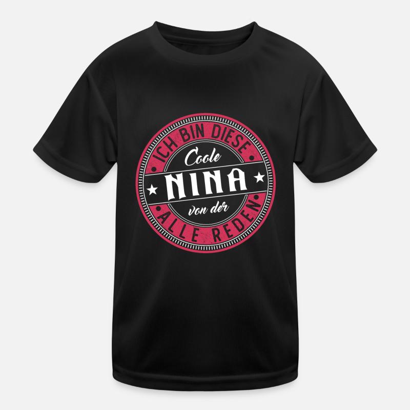 Nina Geschenkidee Geschenk Geburtstag Kinder Funktions-T-Shirt