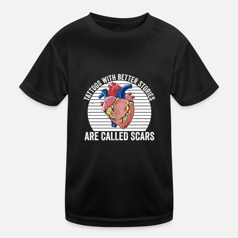Herztransplantations Herzoperation Herz OP Kids Functional T-Shirt