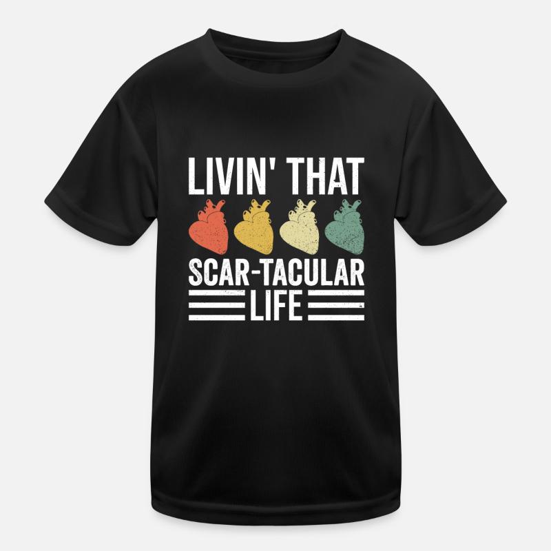 Herz OP Herztransplantation Kids Functional T-Shirt