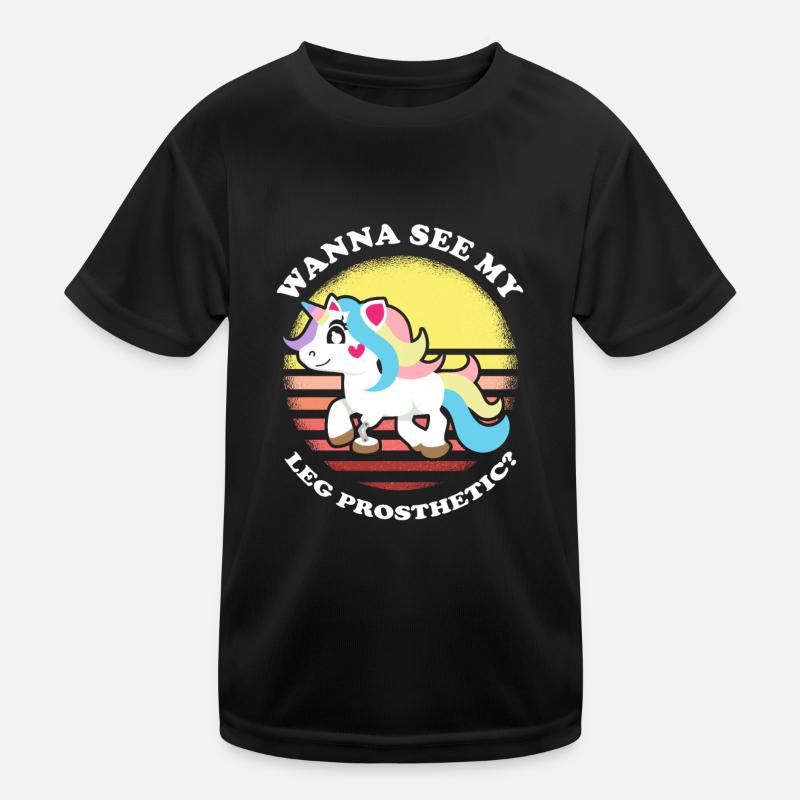 Bionic Leg Design for Prosthetic Leg Kids Functional T-Shirt