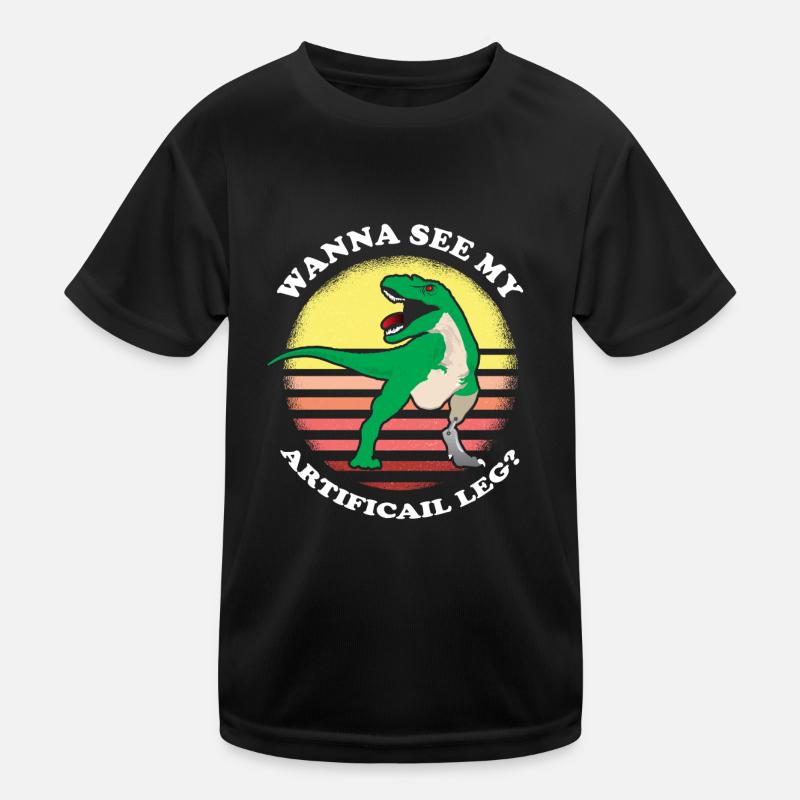 Bionic Leg Design for Prosthetic Leg Kids Functional T-Shirt