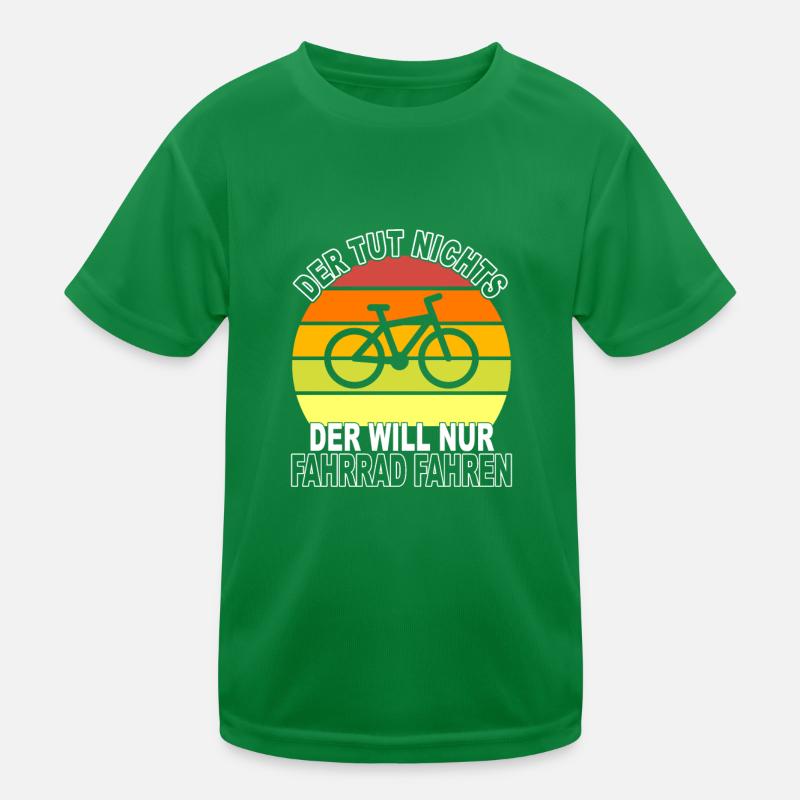 Fahrrad Spruch Kinder Funktions-T-Shirt
