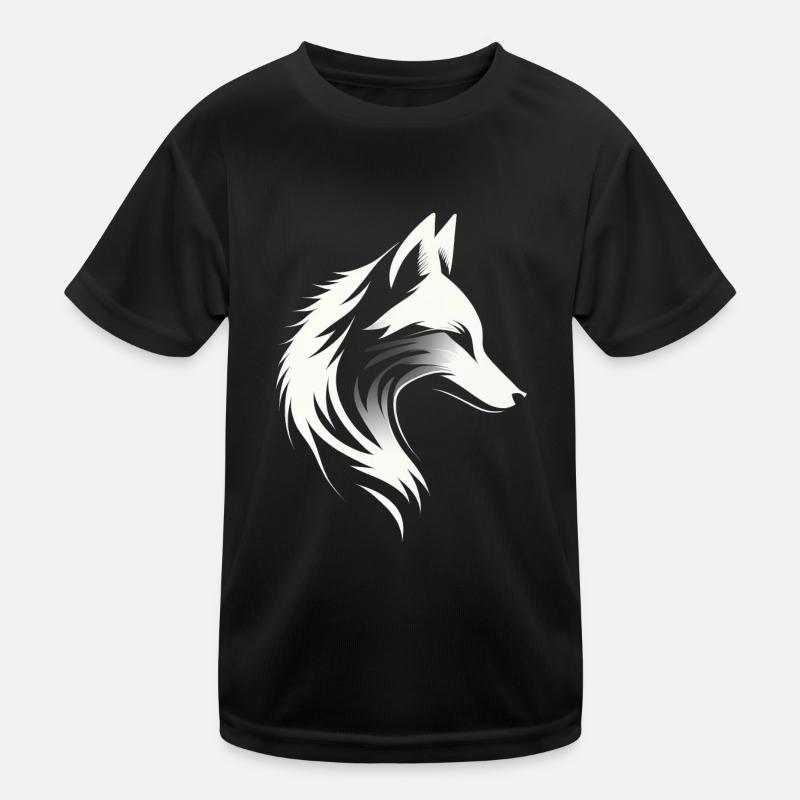 Fox - Fox Head - Fox Silhouette Kids Functional T-Shirt