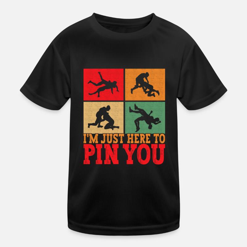 Wrestling Ringen Ringer Kinder Funktions-T-Shirt