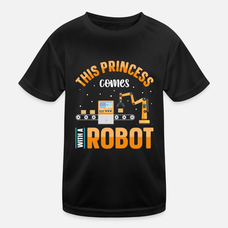 Robot Robotics Engineer Female Kids Functional T-Shirt