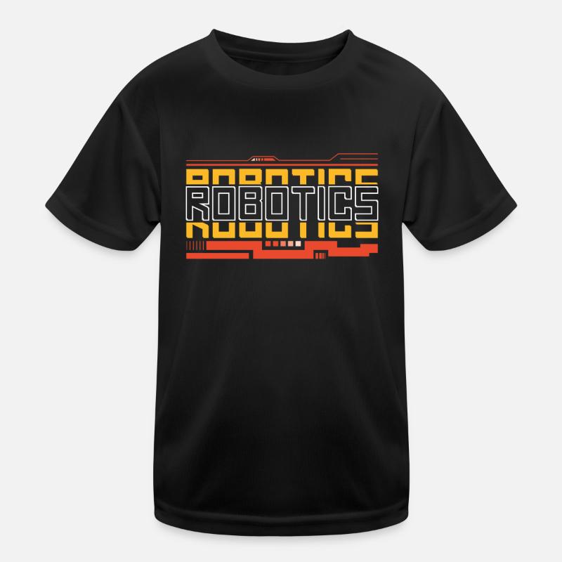 Robot Robotics Engineer Robotics - Kinder Funktions-T-Shirt - Schwarz