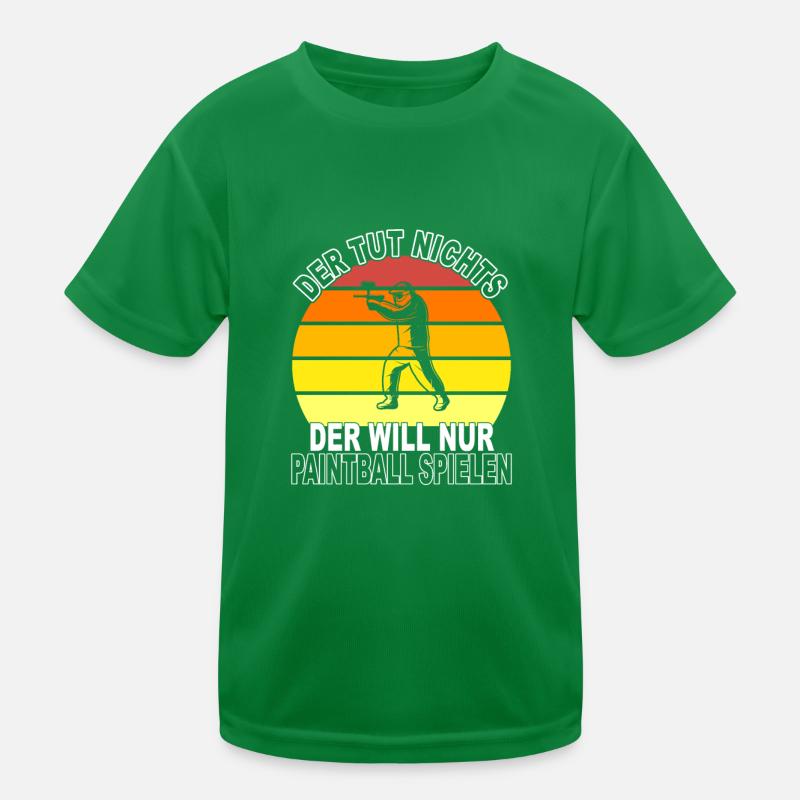 Paintball Spruch Kinder Funktions-T-Shirt