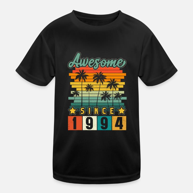 1994 Né Anniversaire Année de naissance millésime T-shirt sport Enfant