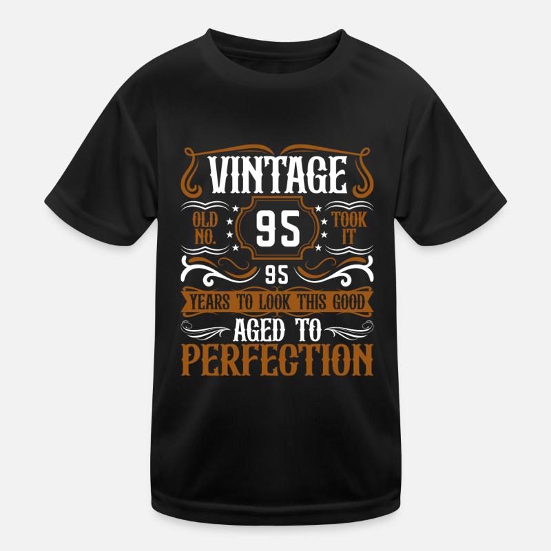 95e anniversaire Vintage Rétro T-shirt sport Enfant