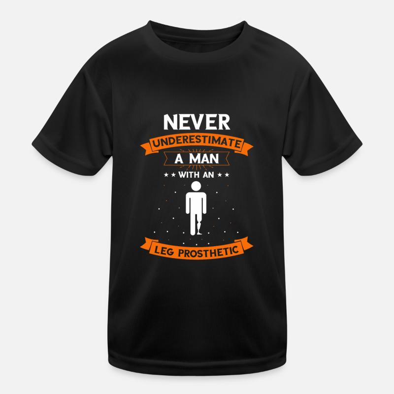 Artificial leg design for leg prostheses Kids Functional T-Shirt