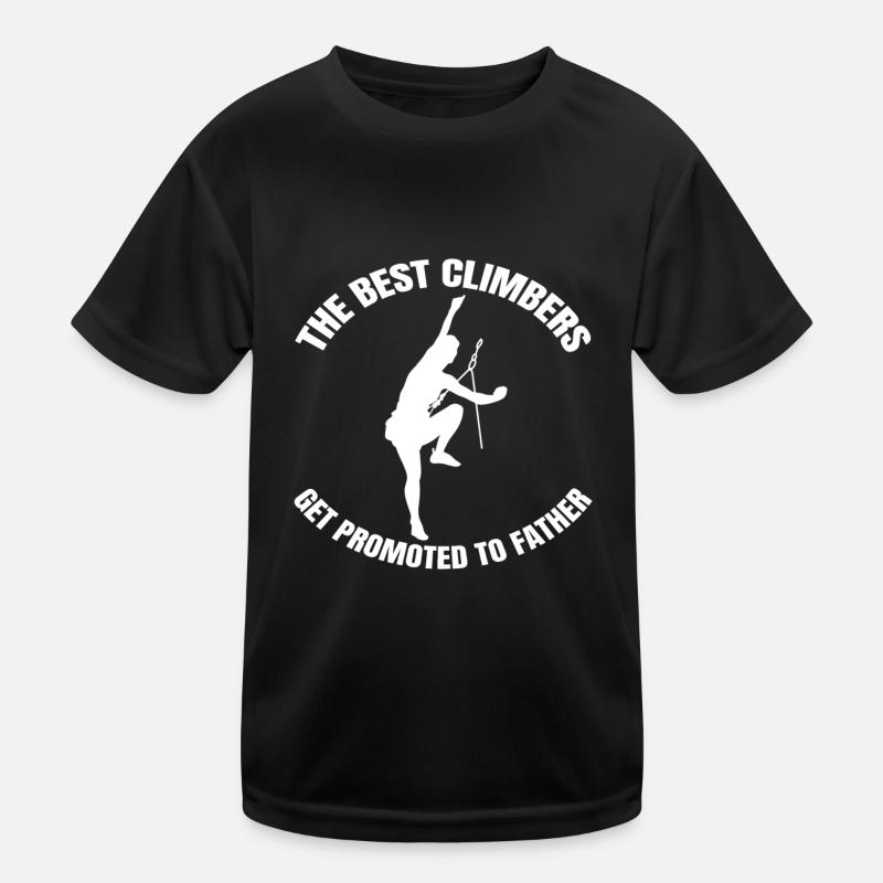 Climber Mountaineering Mountain Mountain Climbing Climbing Kids Functional T-Shirt