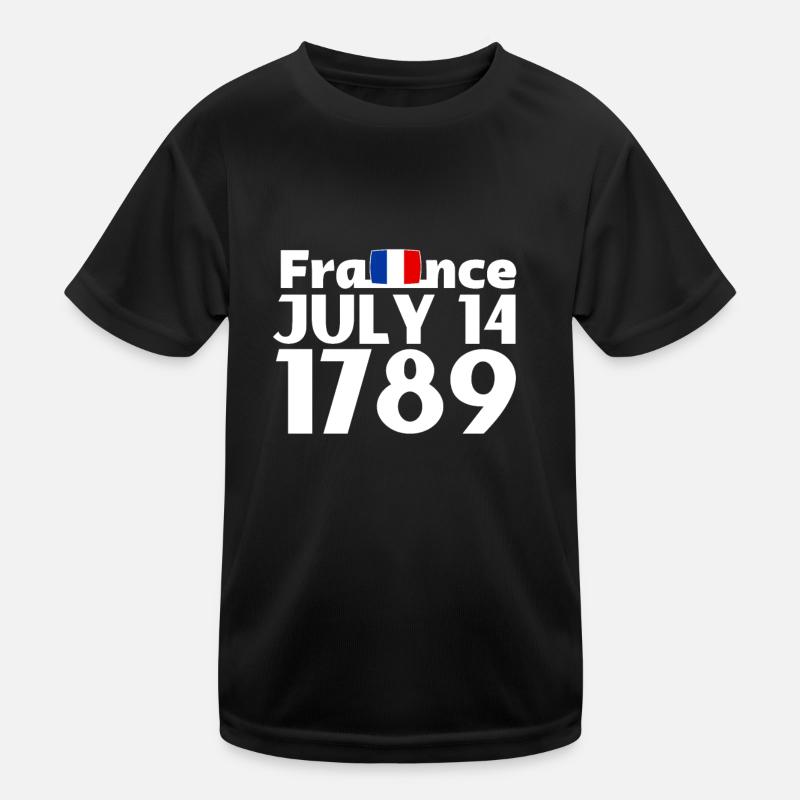Fraternité Liberte Egalite Français Révolution T-shirt sport Enfant
