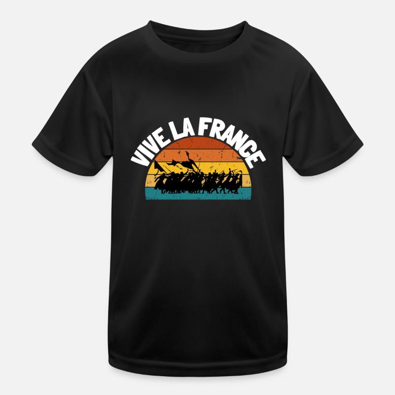 Fraternité Liberte Egalite Français Révolution T-shirt sport Enfant