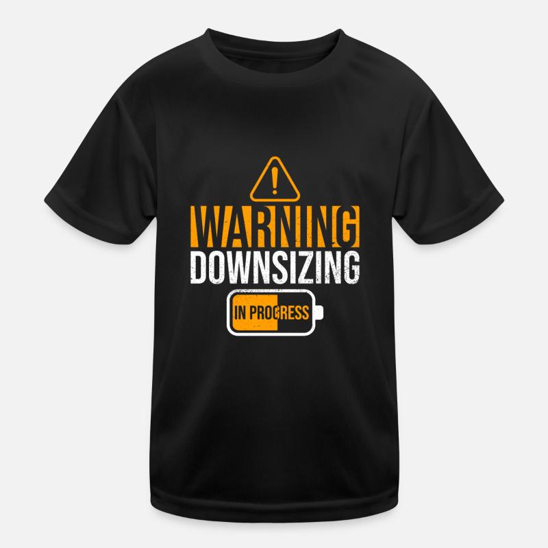 Downsizing Fortschritt Magenbypass Kinder Funktions-T-Shirt