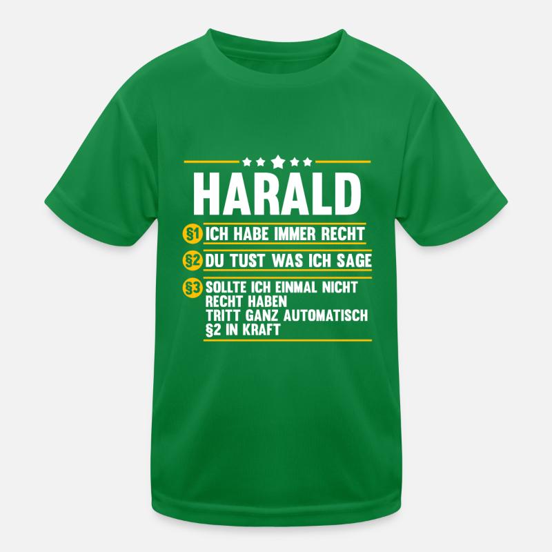 Harald Kinder Funktions-T-Shirt