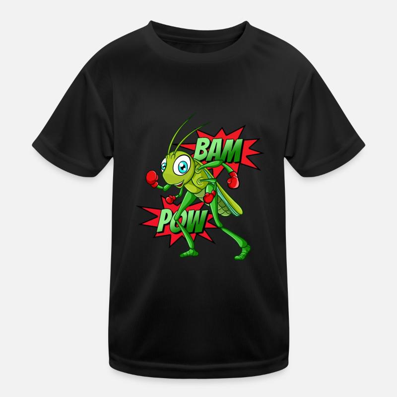 Boxing Grasshopper Kids Functional T-Shirt