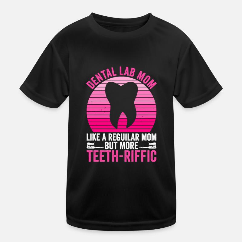 Zahntechniker Mutter Zahnlabor Mama Kids Functional T-Shirt