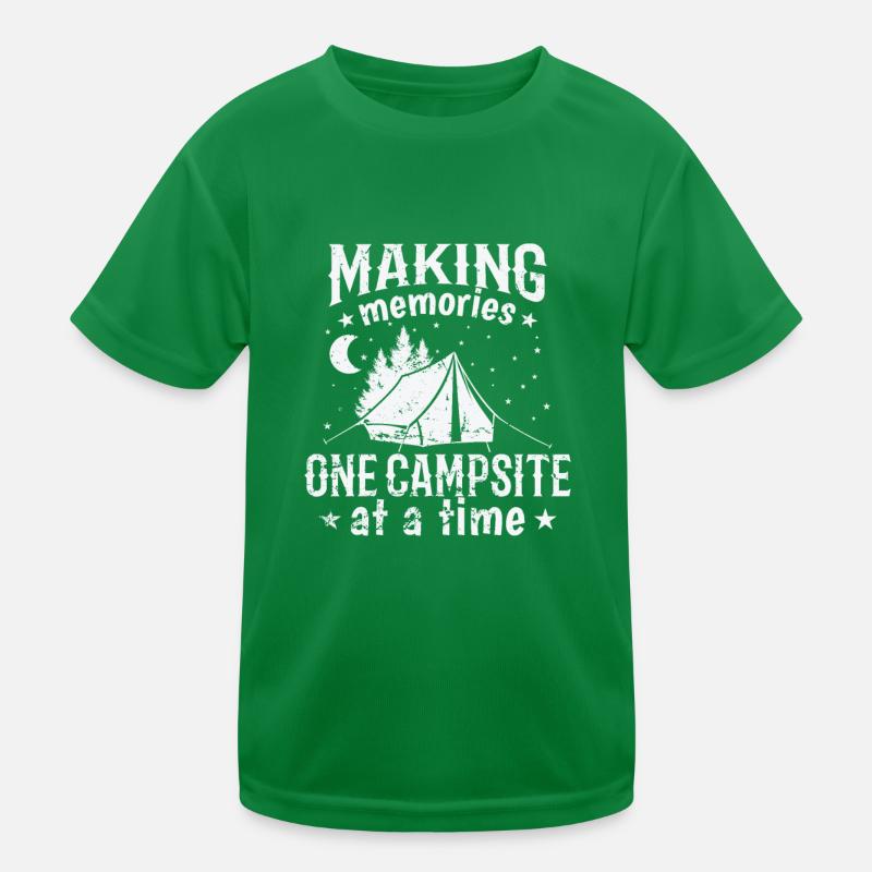 Making Memories one Campsite at a Time Kinder Funktions-T-Shirt