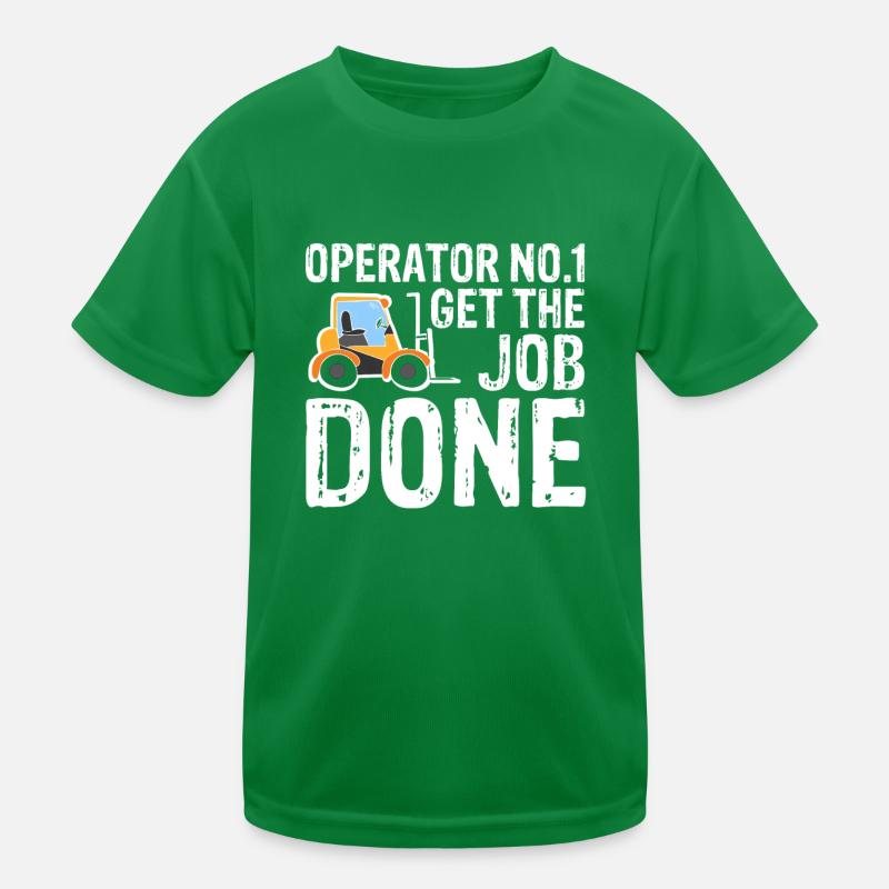 Operator No.1 Get The Job Done Kinder Stapler Kinder Funktions-T-Shirt