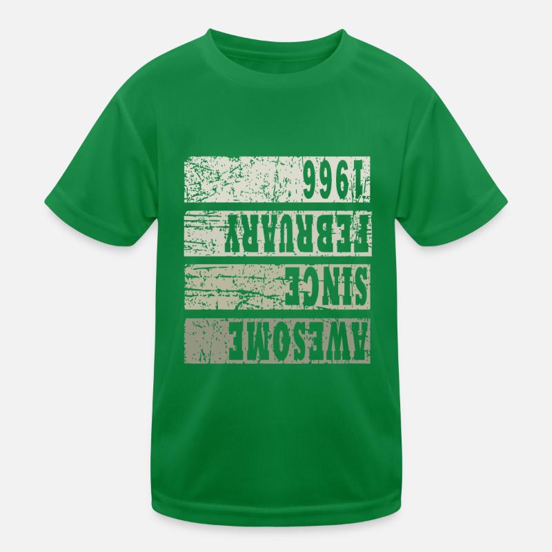 1966 en février Millésime T-shirt sport Enfant