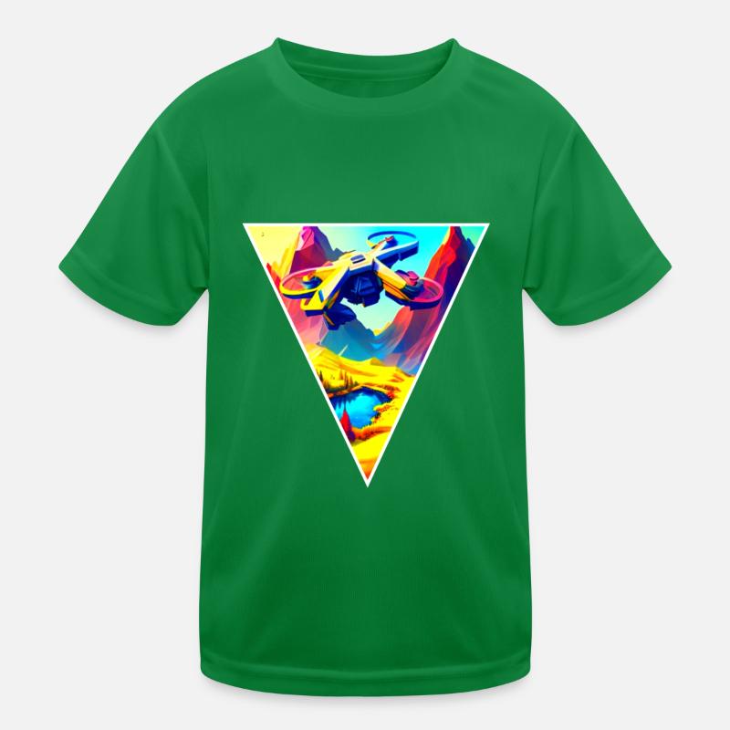 Drone Pilot fly T-shirt sport Enfant