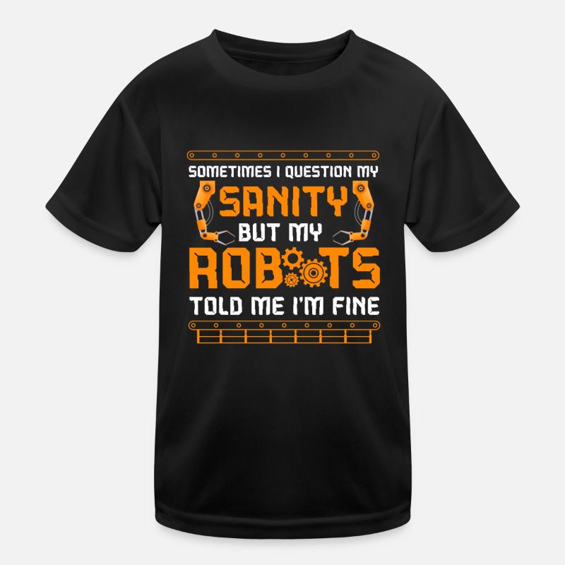 Robot Robotics Engineer Vintage Kids Functional T-Shirt