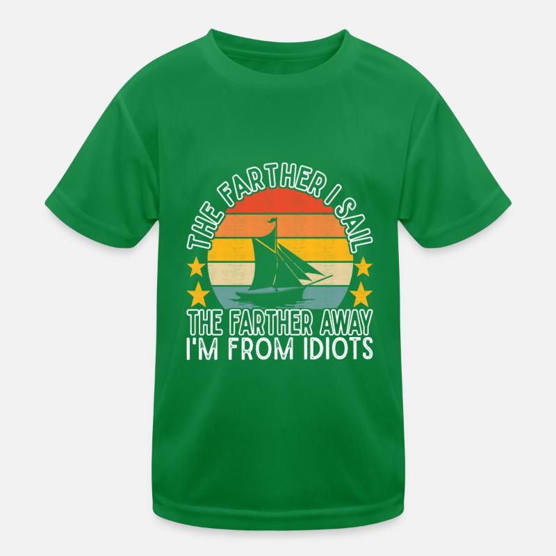 Sailing Sailboat Sailors Kids Functional T-Shirt