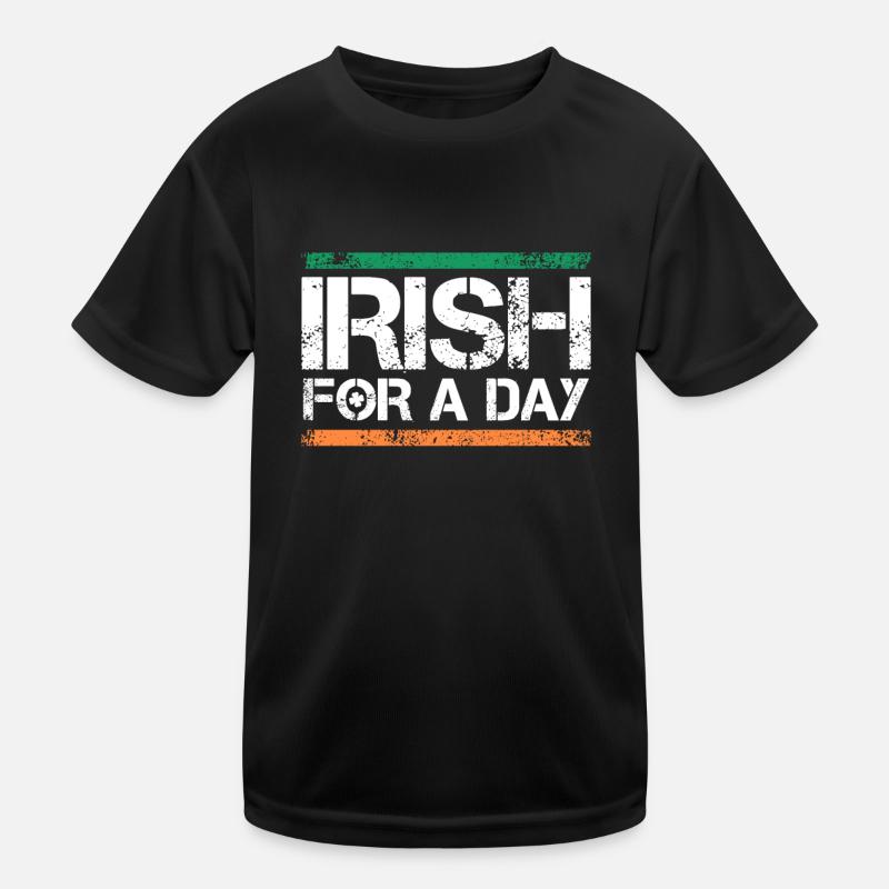 Irish for a Day St. Patrick's Day Kids Functional T-Shirt