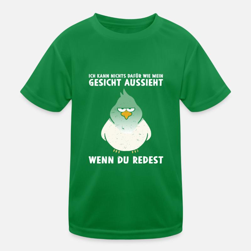 Kann nichts dafür Gesicht aussieht Kinder Funktions-T-Shirt