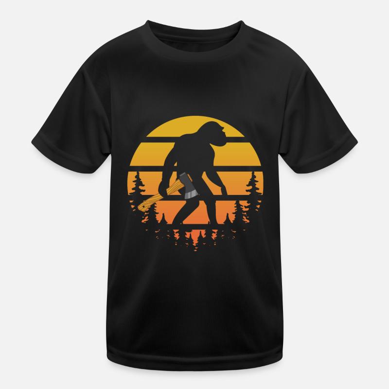 Rétro Sasquatch Lancer de hache pour lanceur de hache T-shirt sport Enfant