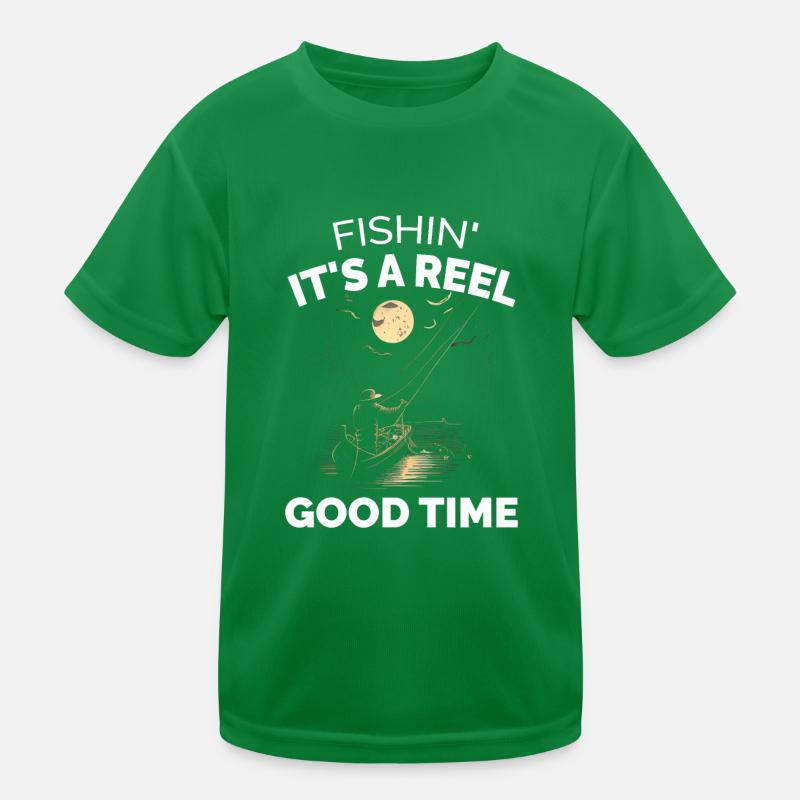 Fishin its a Reel Good Time - Pêcheur T-shirt sport Enfant