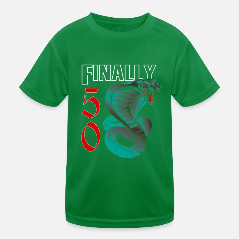 50 ans, devise de naissance T-shirt sport Enfant