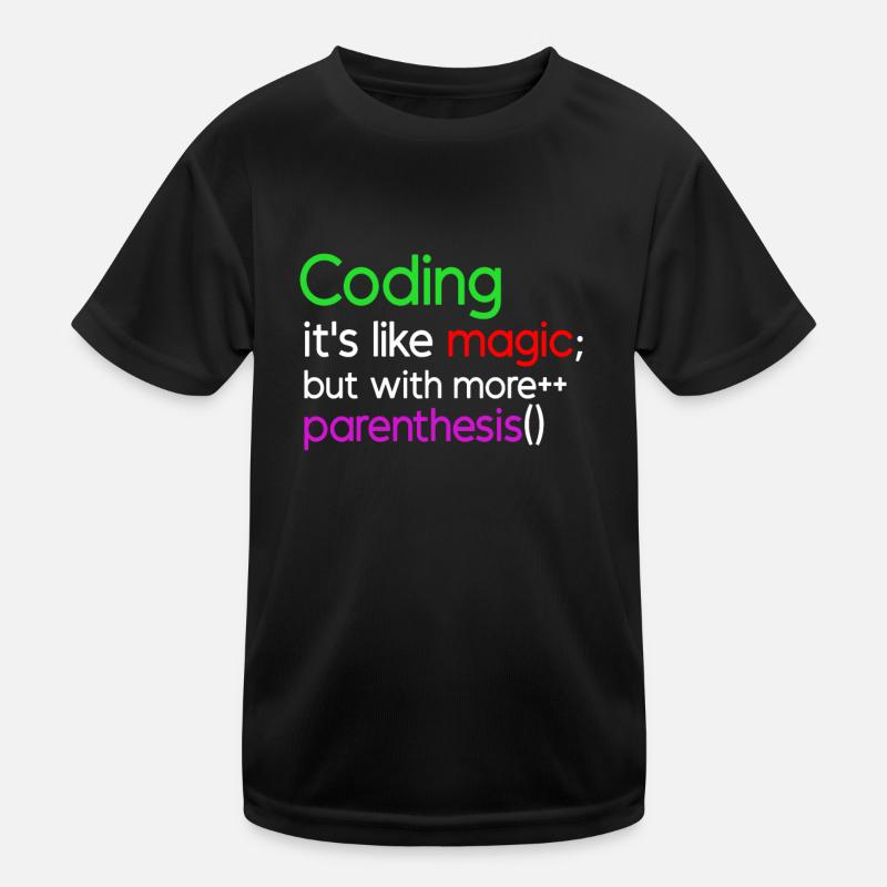 Chemise de programmation amusante T-shirt sport Enfant