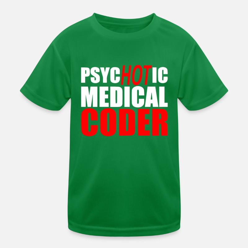 Medizinischer Kodierer, Programmierer Kinder Funktions-T-Shirt