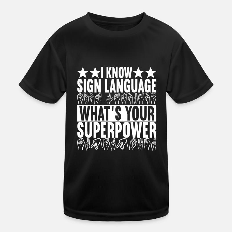 Deaf Deaf Mute Deaf Kids Functional T-Shirt
