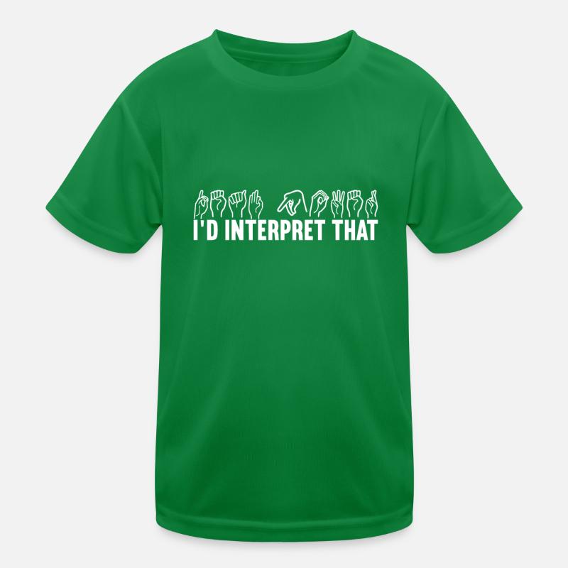 Taub Taubstumm Deaf Kinder Funktions-T-Shirt
