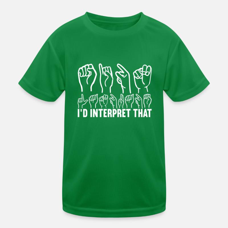 Deaf Deaf Mute Deaf Kids Functional T-Shirt