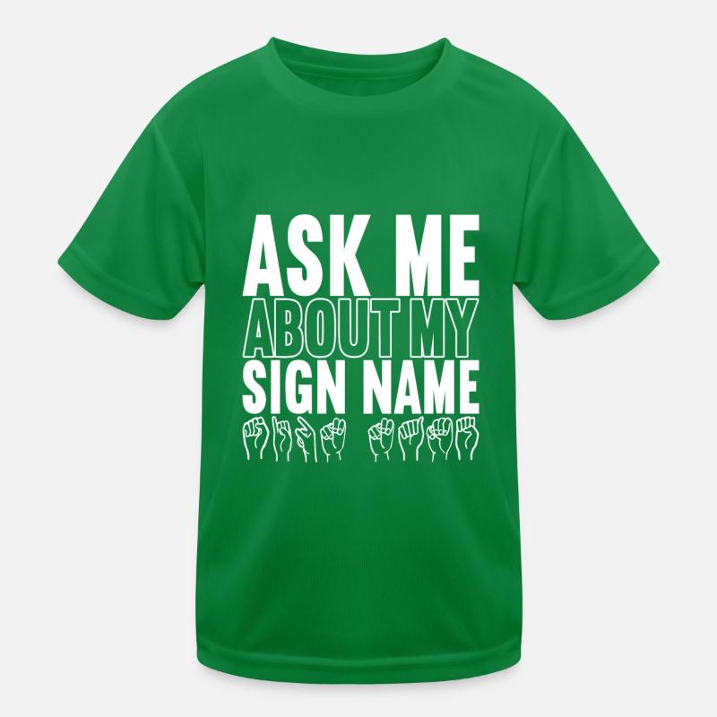 Taub Taubstumm Deaf Kinder Funktions-T-Shirt