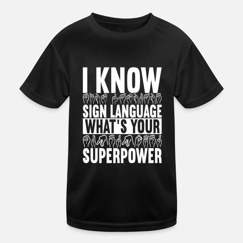 Deaf Deaf Mute Deaf Kids Functional T-Shirt