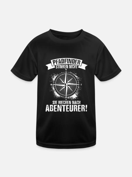 Pfadfinder Camping Zeltlager Zelten Zelt Geschenk - Kinder Funktions-T-Shirt - Schwarz - Vorne