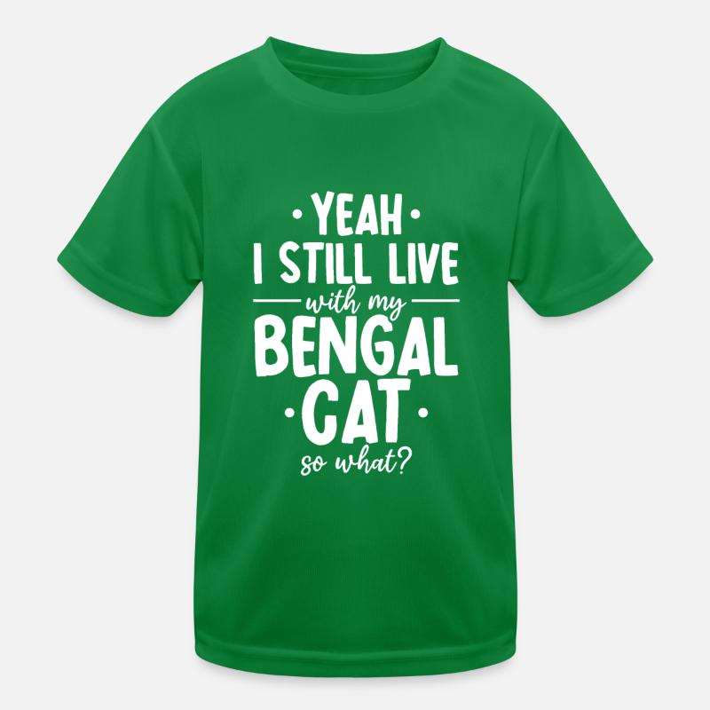 Bengal Cats Live Pet Funny Cat Breed T-shirt sport Enfant